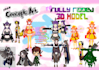 create 3d characters for vtubing, vrchat, game dev
