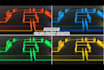 create 3d glass glow layer formation logo reveal intro