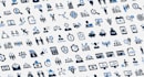 design flat icon set for web or app