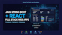 develop java spring boot and react full stack web applications