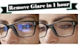 fix glare and reflections from eyeglasses photos