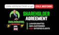 prepare shareholder agreement, investment contract