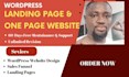 design a professional single page website and landing pages