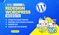 create and redesign wordpress website in 24 hours