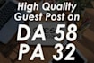 publish guest posts on high traffic blogs with a strong da