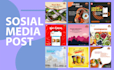 social media design, post, and banner advertising