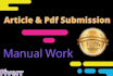 do article and pdf submission to the top 100 sharing sites
