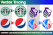 convert to vector, vector tracing, logo, image, vectorise, recreate, redraw 1day