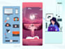 create flat vector illustration for web, apps and others