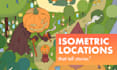 draw an isometric 2d location