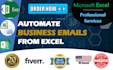 automatically send business formatted emails from excel