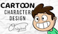 create pro 2d cartoon character or concept from your mind