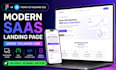 build modern saas landing page using tailwind CSS from figma design