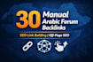 create 30 manual arabic forum backlinks for your website