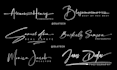 design clean luxury calligraphy signature logo design