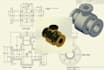 create 2d technical detailed drawings in dwg and dxf files