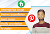 create your  pinterest pin design images