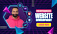 be your front end developer for full stack website development