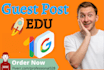 publish 90 da education guest posts on top university websites
