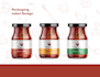 design packaging label or sticker with illustration
