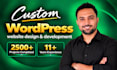 design and develop a custom wordpress website