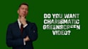 create a green screen spokesperson video