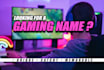 create a cool gaming name, username or gamertag for you