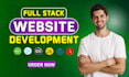 develop front end and full stack websites using angular, react, nodejs or php