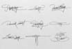 design artistic signature or autograph
