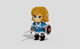 design and modeling assets in voxel art for games and nft