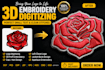 digitize your logo for 3d embroidery and cap designs