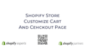 do shopify custom checkout and cart page