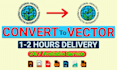 convert to vector any logo, image to vector, jpg to vector