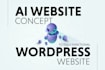 convert ai generated website design to wordpress site