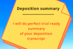 do medical, deposition summaries for pi cases with ai also