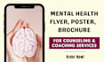 design mental health flyer, poster, ad image, brochure