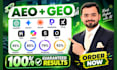 do GEO aeo SEO to improve ai visibility score of chatgpt gemini perplexity