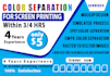 do fast color separation spot, simulation, cmyk, for your screen print ,