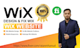 design, redesign and customization your  wix website