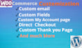 customize, redesign woocommerce options, custom emails