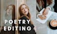 edit and give feedback on poetry