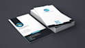 create unique creative elegant business card and logo