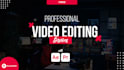 do professional video editing