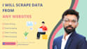 do data extraction, web scraping and data scraping