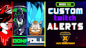 create custom animated twitch alerts for stream