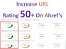 increase url rating ahrefs ur upto 50 plus