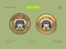 design a cute circle stamp logo or kawaii vintage emblem