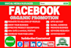 do organic facebook page promotion in the USA and UK