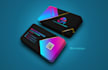 create modern and unique double sided business card design