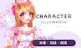 draw a character in anime style